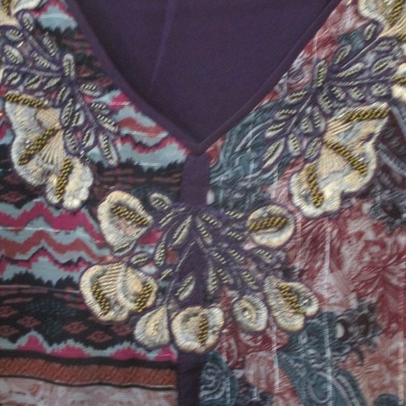 Soft Surroundings Purple Tunic Size 1X seller listed it as XL - Picture 2 of 4